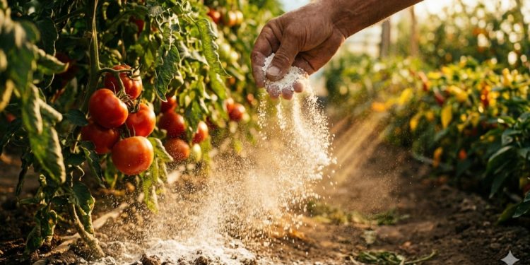 O pózinho branco que deixa seu pé de tomate carregado o ano todo
