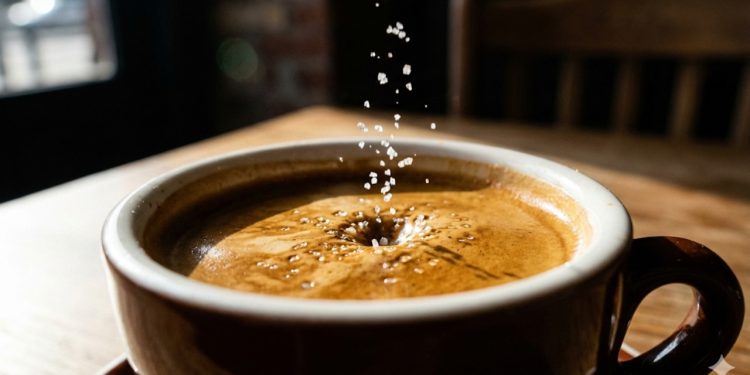 Por que se deve colocar uma pitada de sal no café
