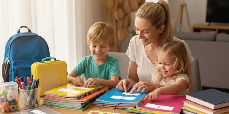 Truques para etiquetar material escolar rapidamente com organização e menos esforço