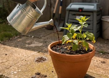 Apenas um copo deste líquido faz as plantas fracas do seu jardim crescerem rápido