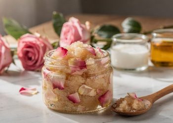 Fiz o esfoliante caseiro de rosas e nunca vi minha pele tão macia igual está