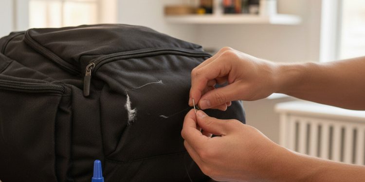 Mochila rasgada tem solução rápida usando materiais simples e esse truque