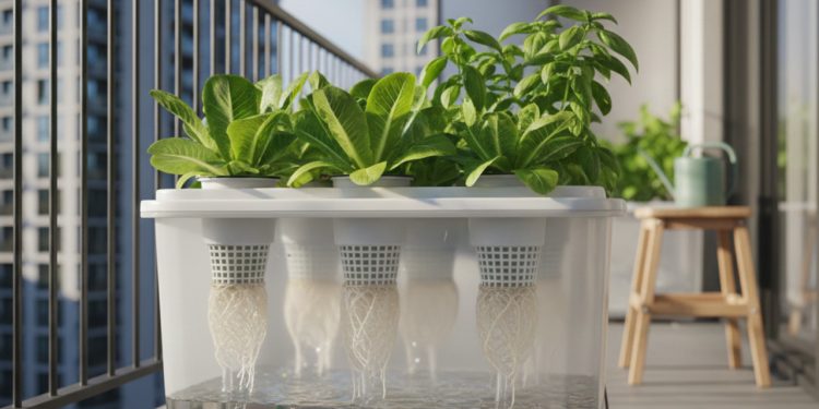 Transforme sua varanda em uma horta cheia de plantas sem usar terra