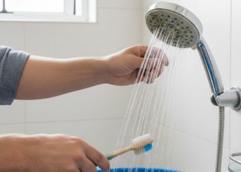 Como desentupir o chuveiro e acabar com o banho em água fraca