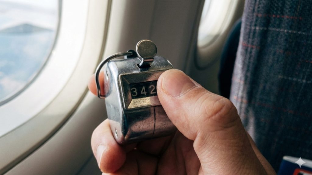 Por que as aeromoças escondem as mãos atrás das costas