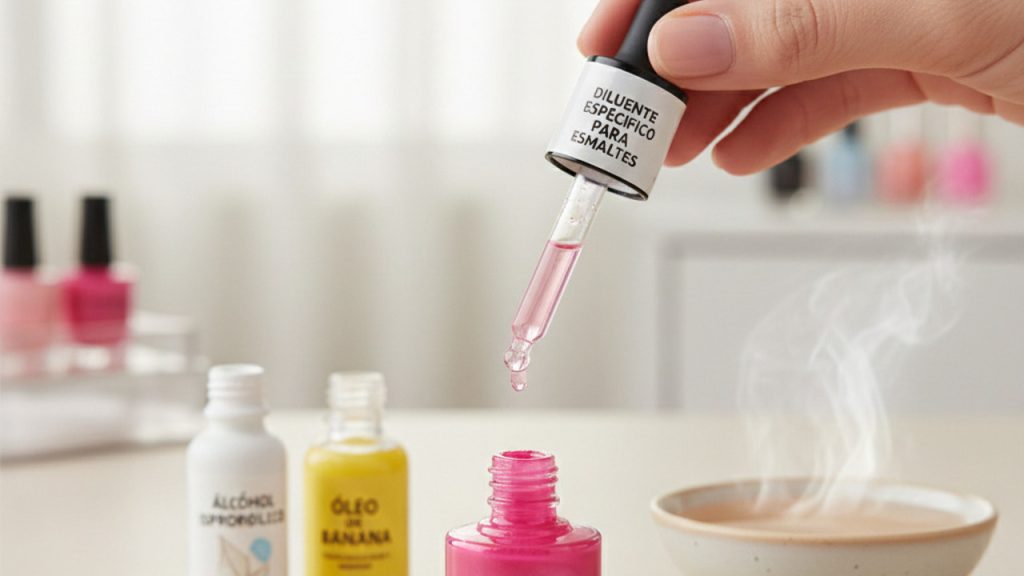 esmalte grosso e ressecado