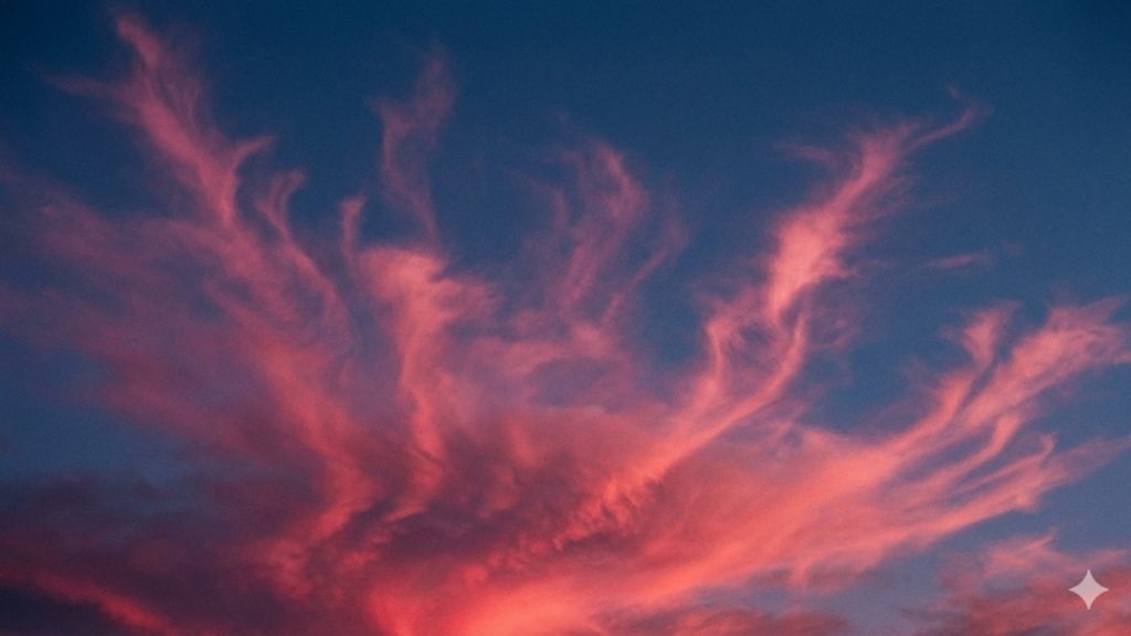 O motivo encantador pro céu fica rosa no final da tarde