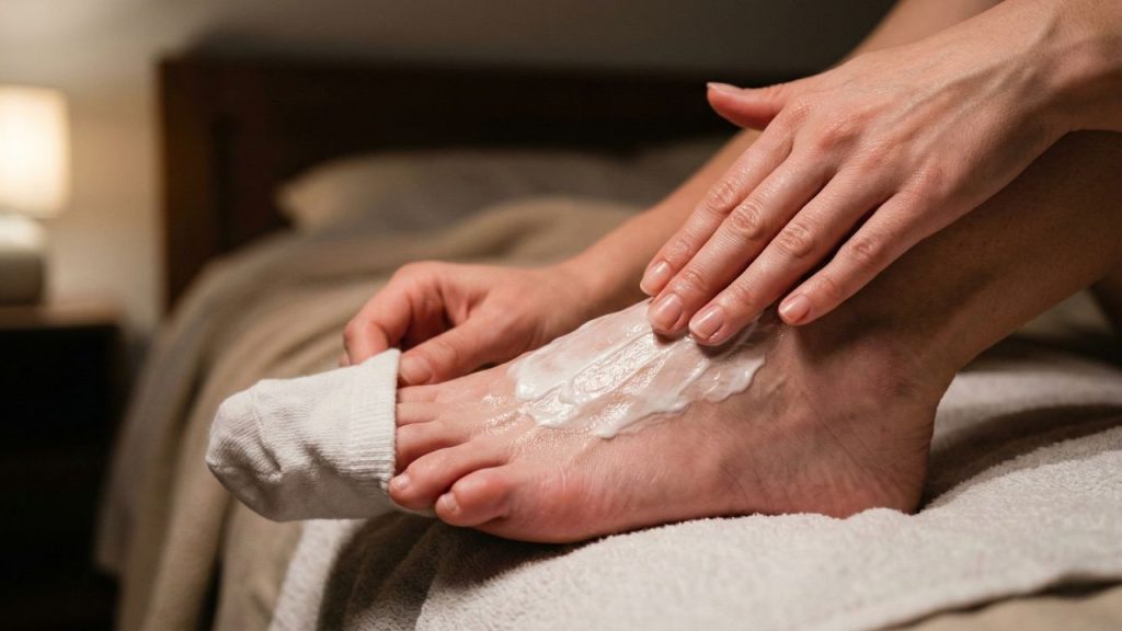 Spa dos pés suaviza manchas e marcas de sandália com imersão, esfoliação e hidratação