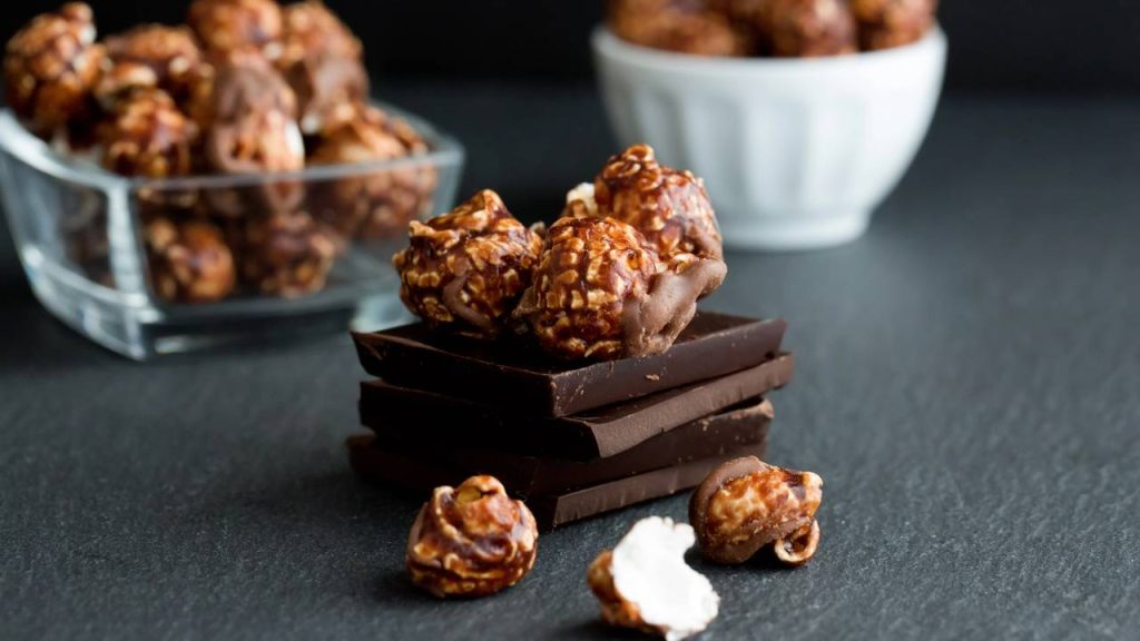 pipoca doce com chocolate