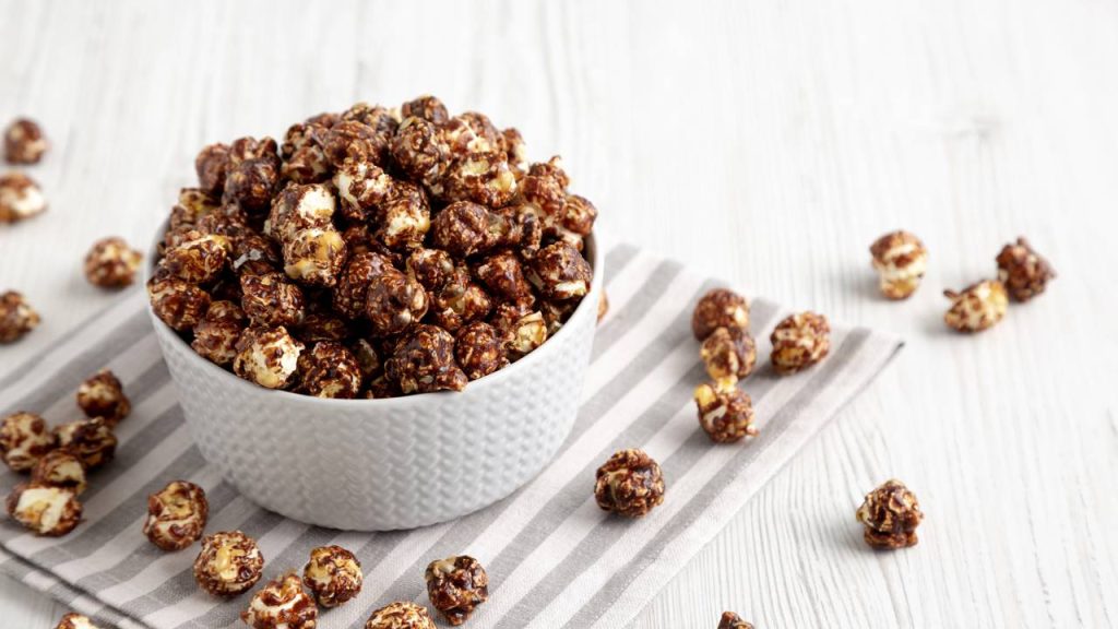 pipoca doce com chocolate