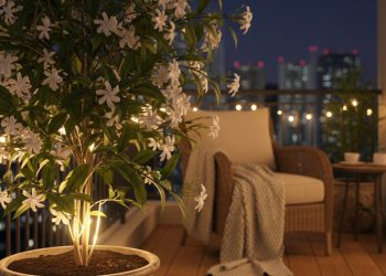 As flores brancas que brilham à noite e transformam qualquer varanda em um refúgio natural