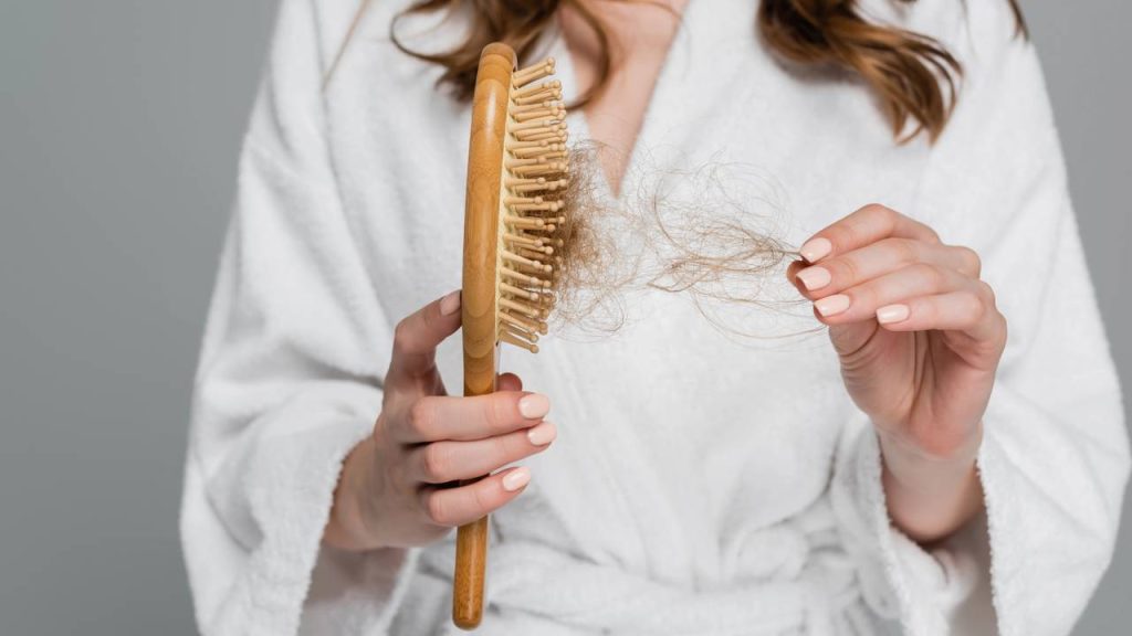 máscara caseira para queda de cabelo