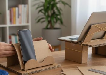 Como montar um suporte de celular ou notebook em casa com materiais simples