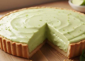 A torta de limão com bolacha que parece de confeitaria