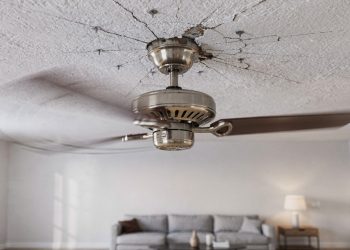 Ventilador de teto mal fixado dá sinais claros antes de cair dentro de casa