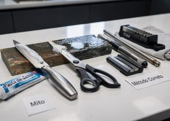 Por que todo mundo está usando pasta de dente na faca e tesoura?