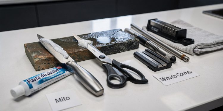 Por que todo mundo está usando pasta de dente na faca e tesoura?