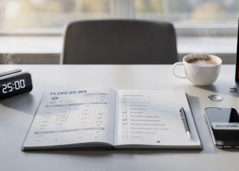 Criar horários fixos e rituais simples fortalece previsibilidade de hábitos produtivos