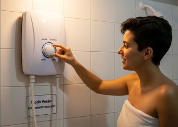Chuveiro elétrico neste modo ajuda a economizar até 30% na conta de energia