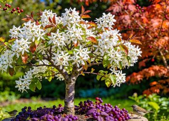 A árvore de cores vibrantes que transforma a paisagem e produz colheitas deliciosas no verão