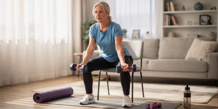 Treino em casa depois dos 40 anos fortalece o corpo e preserva sua autonomia