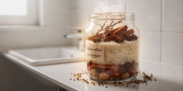 Perfume caseiro com arroz que deixa o banheiro com cheiro de rica