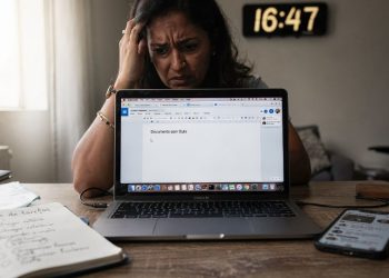 Procrastinação ansiosa cria um ciclo de tensão, distrações e autocobrança que impede você de começar