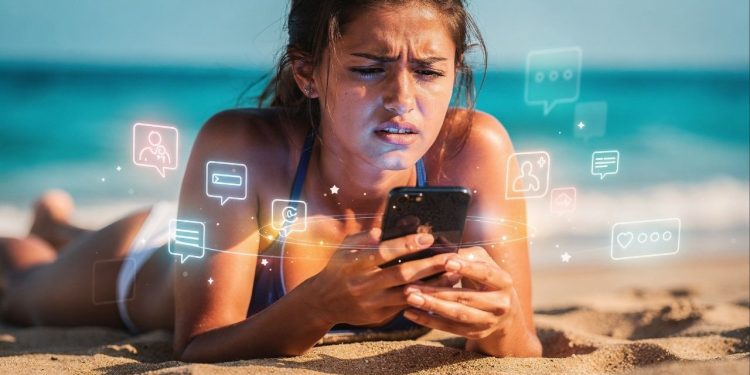 Você até tenta, mas o celular não sai da mão nas férias? A psicologia tem a explicação para esse hábito
