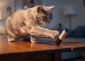 O hábito de o gato derrubar coisas pode indicar que algo está faltando