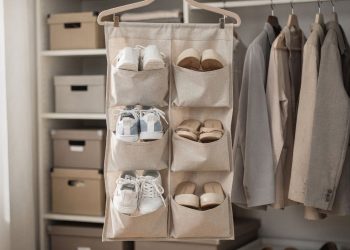 Como o organizador de sapatos de tecido muda a forma de guardar calçados em casa