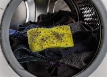 Esponja de cozinha na máquina de lavar: para que serve e como usar da maneira correta
