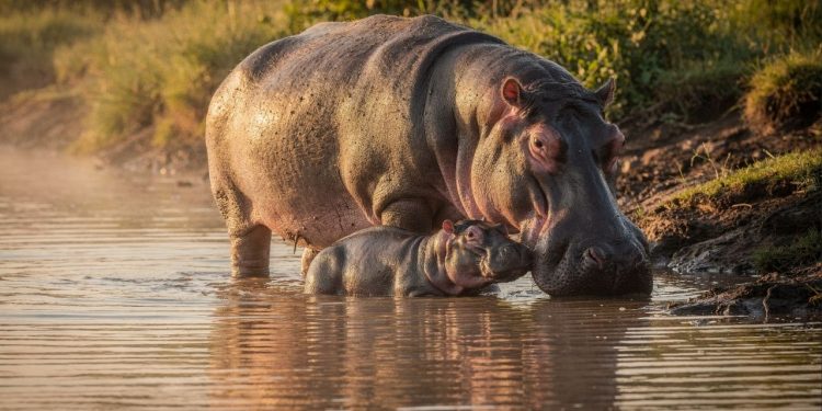 A ciência explica por que as primeiras 24 horas do filhote de hipopótamo são as mais perigosas da natureza