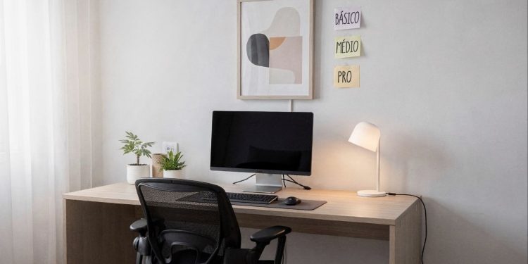 Quanto custa montar um home office completo com conforto e produtividade