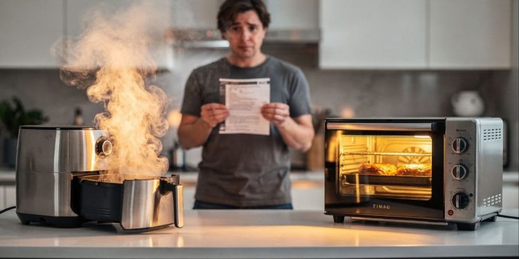 Air fryer ou forno qual gasta menos energia