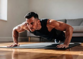Treino de força em casa sem pesos que ajuda a ganhar massa muscular