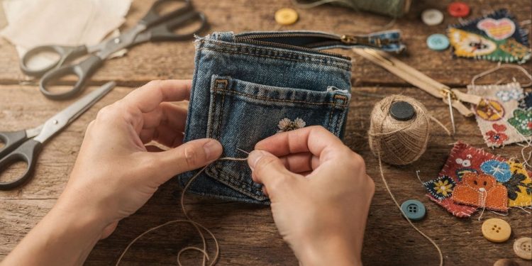 Como bolsos de jeans ganham nova função e viram acessórios funcionais
