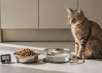 A frequência ideal para alimentar o gato e manter o peso saudável, segundo veterinários