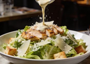 Salada Caesar combina alface crocante, molho cremoso e vira sucesso mundial