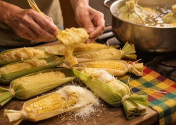 A pamonha doce com coco ganha destaque pelo preparo simples e caseiro