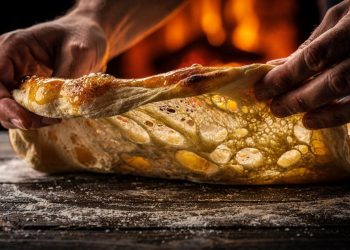 Massa de pizza simples e rápida deixa a borda crocante e macia