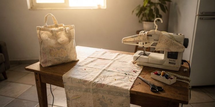 Projetos simples com lençóis velhos transformam o dia a dia