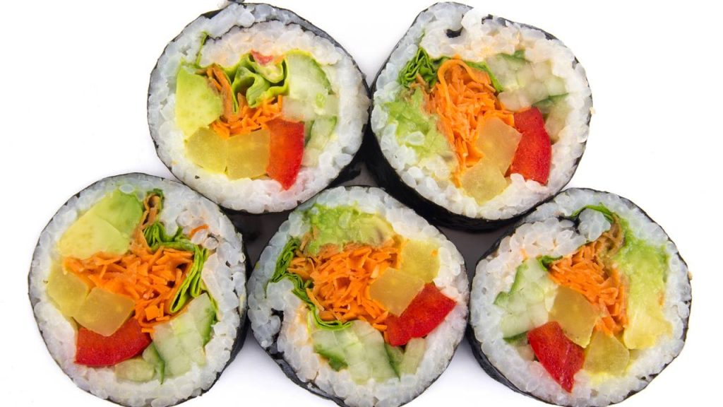 Sushi de vegetais 