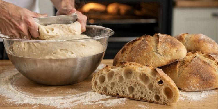 A ciabatta caseira sem sovar que combina descanso da massa e o sabor de padaria