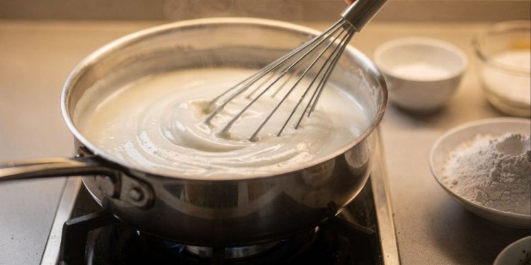 Esse molho branco simples muda massas, carnes e legumes do dia a dia