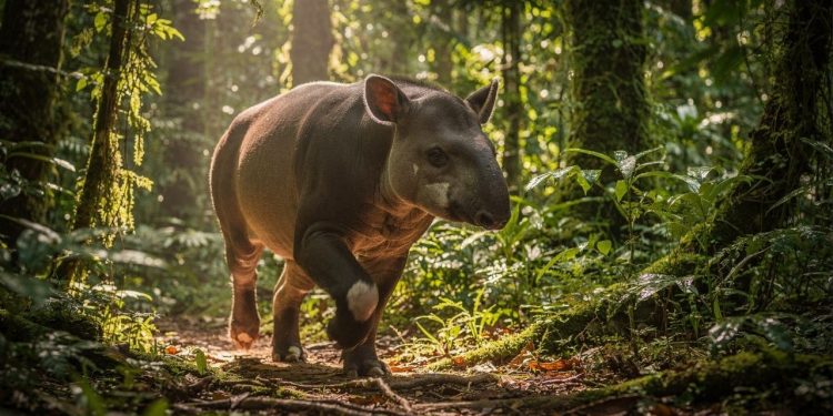 A anta-brasileira no Rio de Janeiro reaparece com filhote após um século de extinção