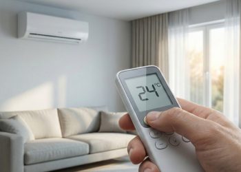 Manter o ar condicionado ligado na temperatura certa evita desperdício e melhora o conforto da casa