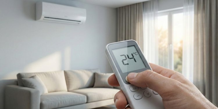 Manter o ar condicionado ligado na temperatura certa evita desperdício e melhora o conforto da casa