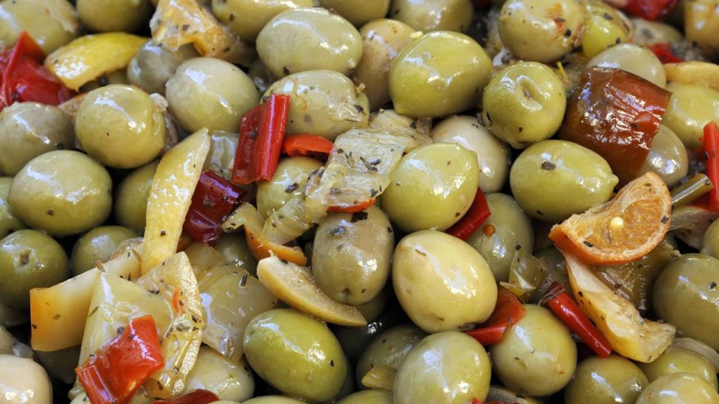 temperar azeitonas
