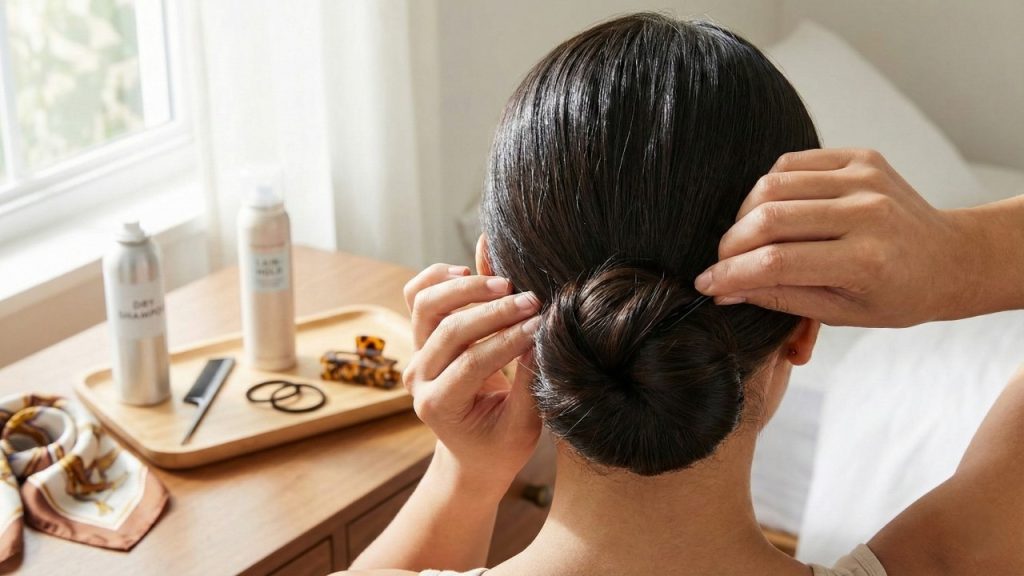 Acordou com a raiz oleosa e precisa sair rápido? Veja como disfarçar em minutos