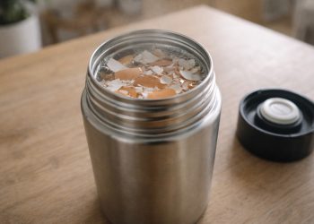 Cascas de ovos viram solução simples e curiosa de como limpar garrafa térmica